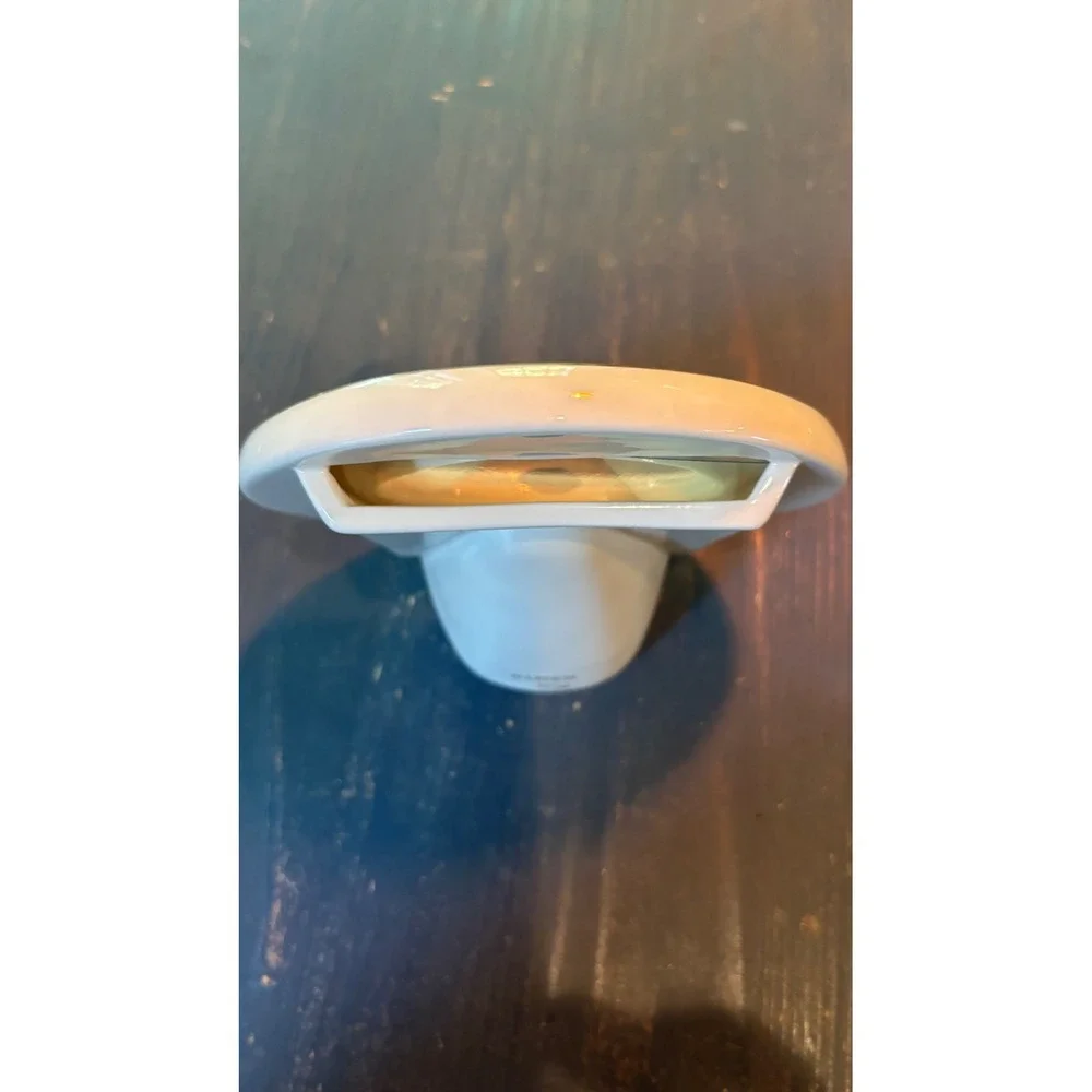 Lenox Ivory Porcelain Round Picture Frame Gold Trim Handcrafted 5.5 inch